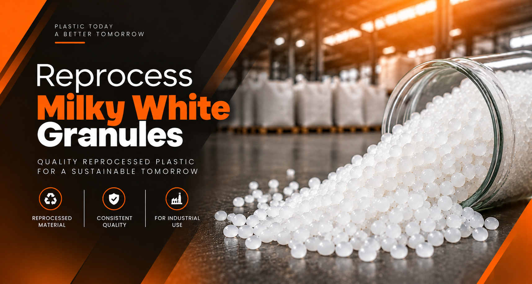 Reprocess Milky White Granules